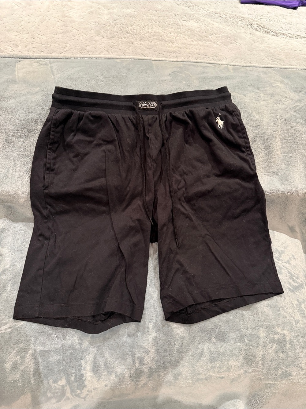 Polo by Ralph Lauren Black Athletic Drawstring Shorts